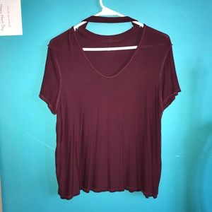 Burgundy t-shirt